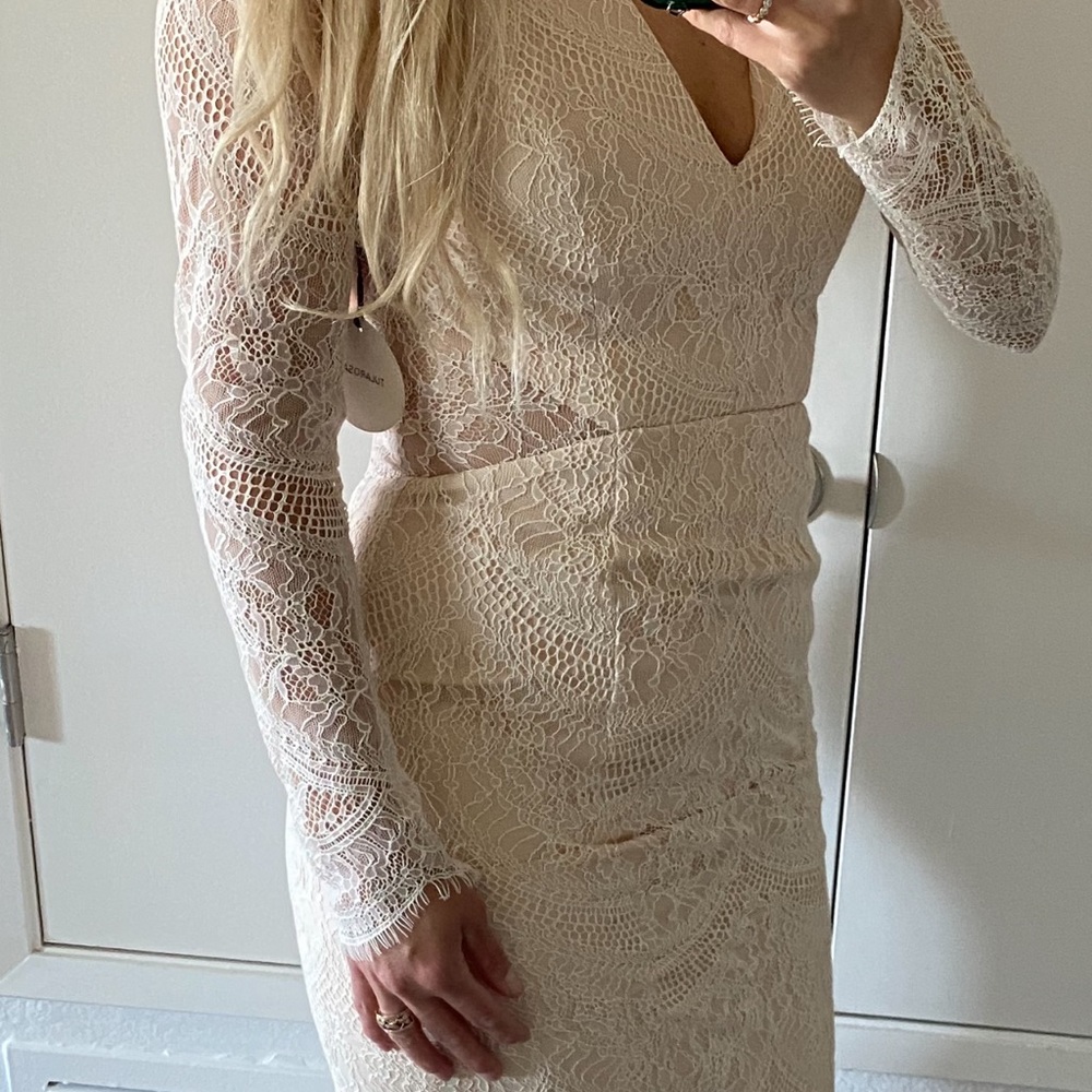 Long sleeve lace dress